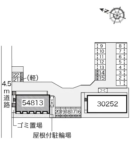 ★手数料０円★遠賀郡水巻町頃末南３丁目　月極駐車場（LP）